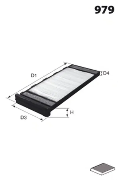 Фильтр, воздух во внутренном пространстве MECAFILTER MECAFILTER купить