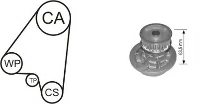 Водяной насос + комплект зубчатого ремня AIRTEX купить