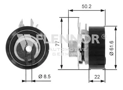 Натяжной ролик, ремень ГРМ FLENNOR купить