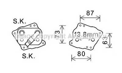масляный радиатор, двигательное масло AVA QUALITY COOLING купить