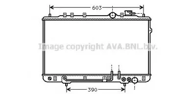 Радиатор, охлаждение двигателя AVA QUALITY COOLING купить