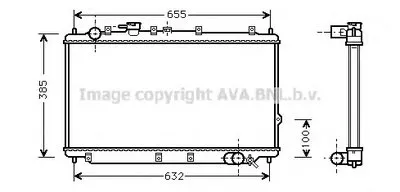 Радиатор, охлаждение двигателя AVA QUALITY COOLING купить