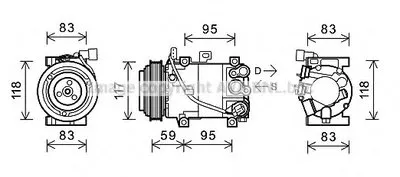 Компрессор, кондиционер AVA QUALITY COOLING купить