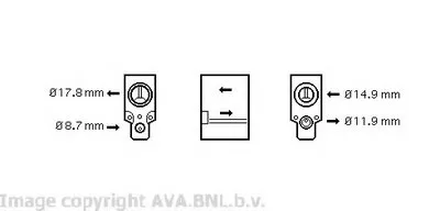 Расширительный клапан, кондиционер AVA QUALITY COOLING купить