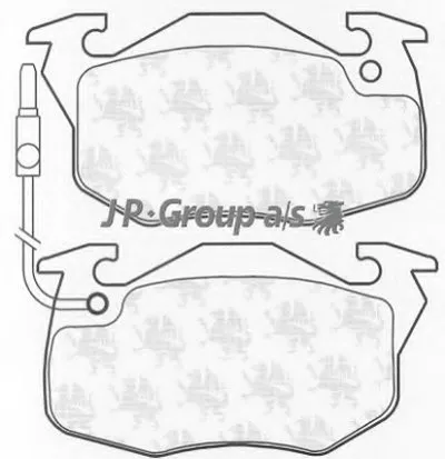 Комплект тормозных колодок, дисковый тормоз QH JP GROUP купить