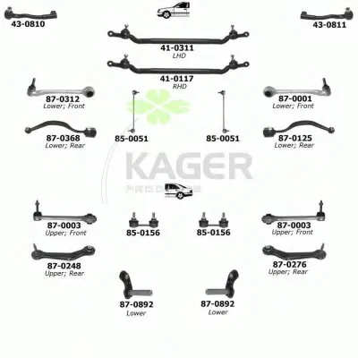 Подвеска колеса KAGER купить