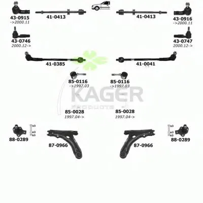 Подвеска колеса KAGER купить