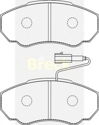 Комплект тормозных колодок, дисковый тормоз BRECK купить