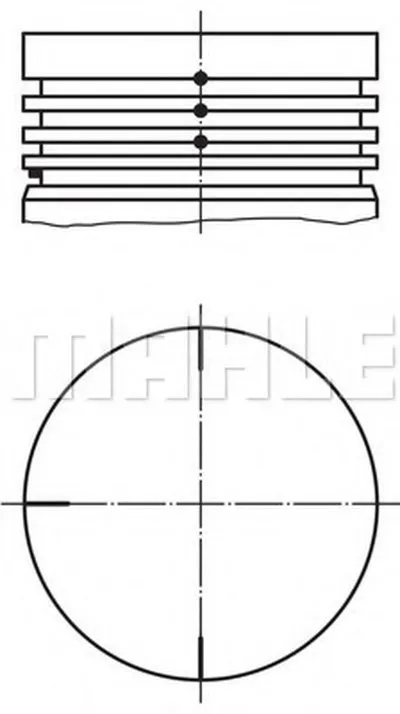 Поршень MAHLE ORIGINAL купить