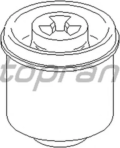 Втулка, балка моста TOPRAN купить