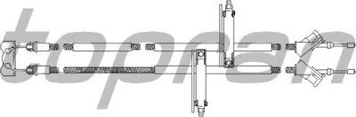 Трос, стояночная тормозная система TOPRAN купить