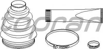 Комплект пылника, приводной вал TOPRAN купить