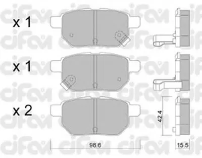 Комплект тормозных колодок, дисковый тормоз CIFAM купить