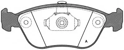 Комплект тормозных колодок, дисковый тормоз ADVANCE OPEN PARTS купить
