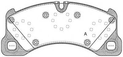 Комплект тормозных колодок, дисковый тормоз ADVANCE OPEN PARTS купить