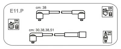 Комплект проводов зажигания JANMOR купить