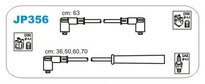 Комплект проводов зажигания JANMOR купить