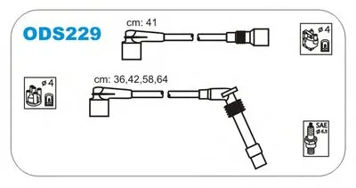 Комплект проводов зажигания JANMOR купить