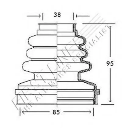 Пыльник, приводной вал FIRST LINE купить