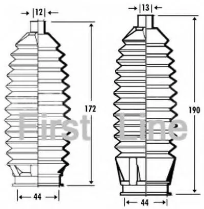 Пыльник, рулевое управление FIRST LINE купить