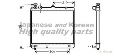 Радиатор, охлаждение двигателя ASHUKI купить