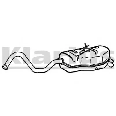 Глушитель выхлопных газов конечный KLARIUS купить