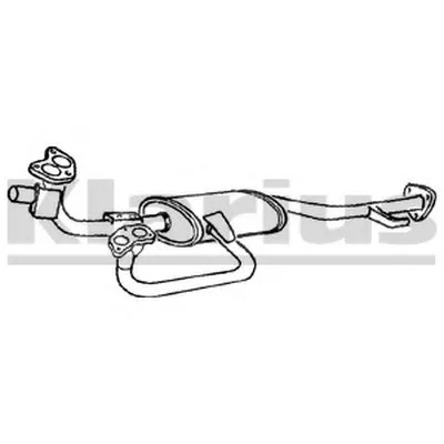 Предглушитель выхлопных газов KLARIUS купить