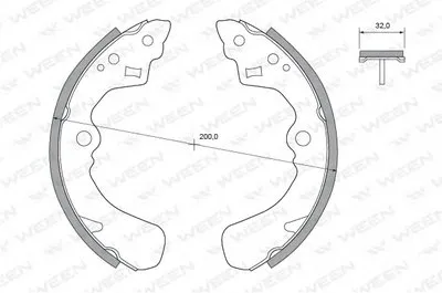 Комплект тормозных колодок WEEN купить