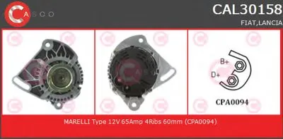 Генератор REMANUFACTURED SERIES CASCO купить