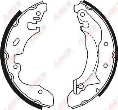 Комплект тормозных колодок ABE купить