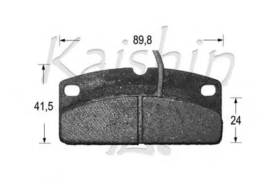 Комплект тормозных колодок, дисковый тормоз KAISHIN купить