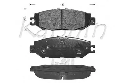 Комплект тормозных колодок, дисковый тормоз KAISHIN купить