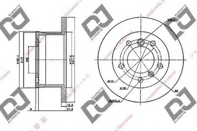 Тормозной диск DJ PARTS купить