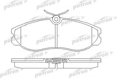 Комплект тормозных колодок, дисковый тормоз PATRON купить