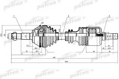 Приводной вал PATRON купить