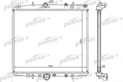 Радиатор, охлаждение двигателя PATRON купить