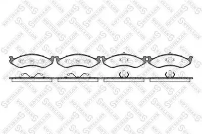 Комплект тормозных колодок, дисковый тормоз STELLOX купить