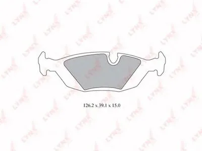 Комплект тормозных колодок, дисковый тормоз LYNXauto купить