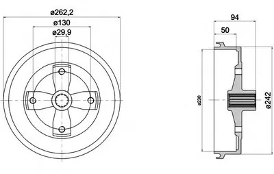 Тормозной барабан HELLA PAGID купить