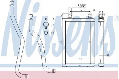 Теплообменник, отопление салона NISSENS купить