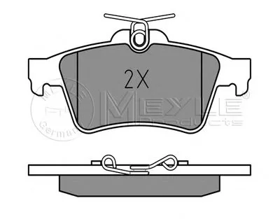 Комплект тормозных колодок, дисковый тормоз PLATINUM PAD MEYLE купить