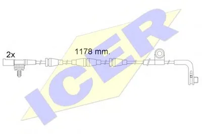 Сигнализатор, износ тормозных колодок ICER купить
