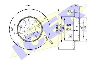 Тормозной диск ICER купить