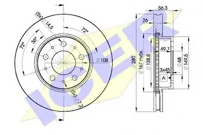 Тормозной диск ICER купить