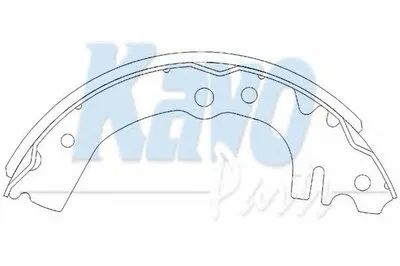 Комплект тормозных колодок KAVO PARTS купить
