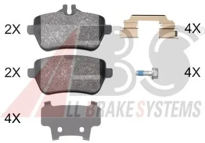 Комплект тормозных колодок, дисковый тормоз A.B.S. купить