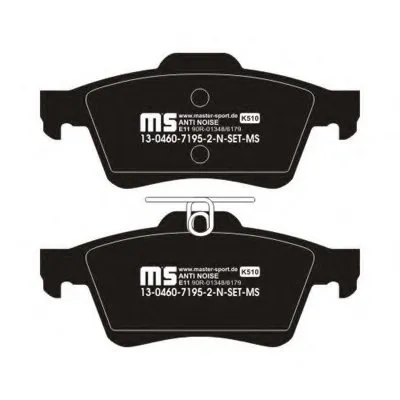 Комплект тормозных колодок, дисковый тормоз Anti-Noise MASTER-SPORT купить