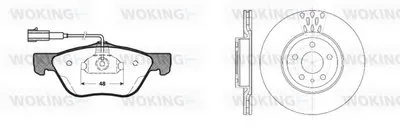 Комплект тормозов, дисковый тормозной механизм WOKING купить