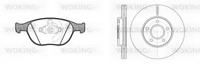 Комплект тормозов, дисковый тормозной механизм WOKING купить