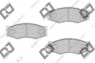 Комплект тормозных колодок, дисковый тормоз DJ PARTS купить